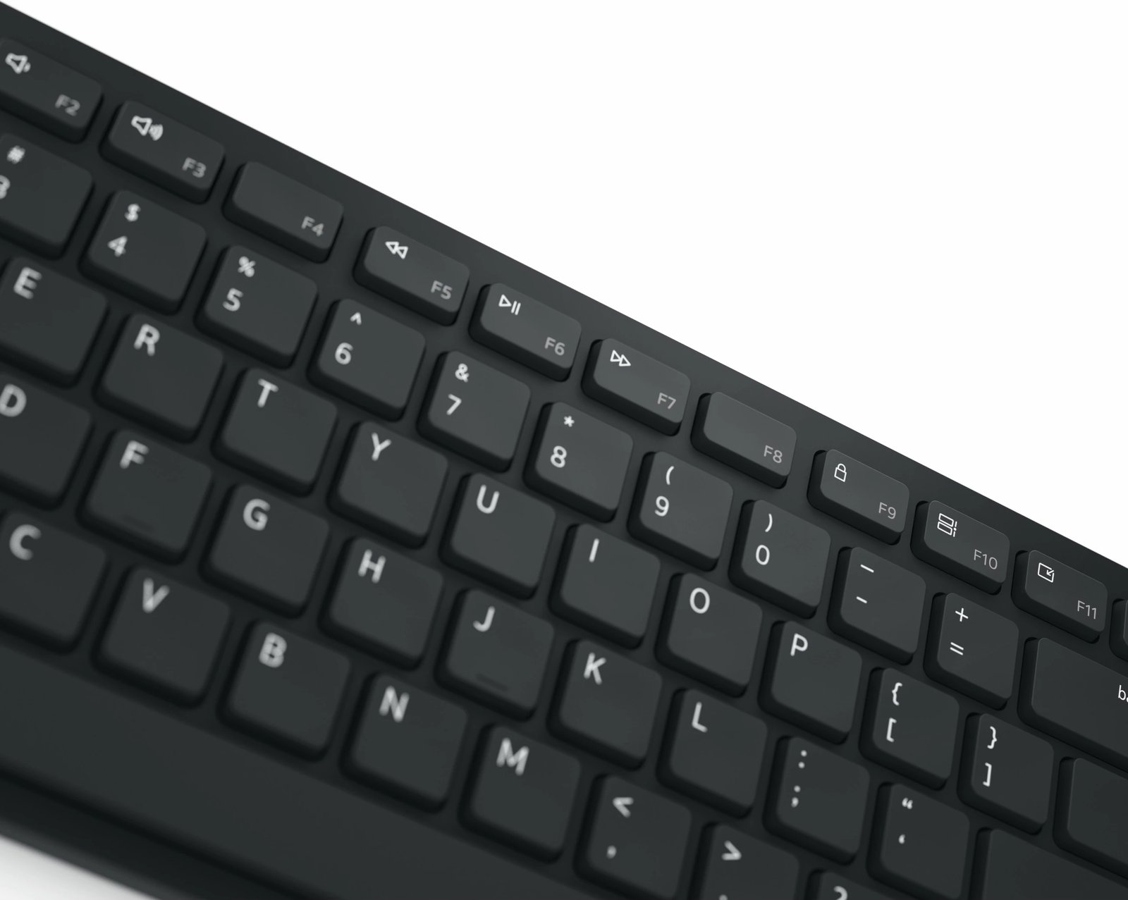 Tastierë me maus wireless DELL KM5221W, AZERTY, full-size, e zezë
