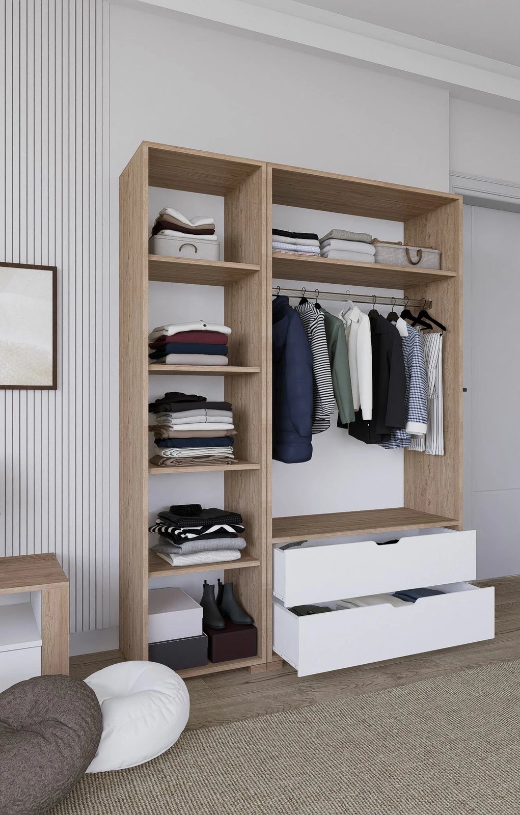 Dollap Skye Decor, ngjyrë arrë e çelët, Nisan 1600-019