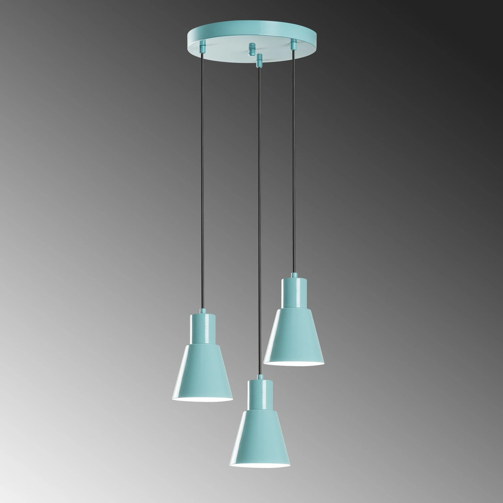 Llambë tavani Opviq, Konikkem - 6357 - 3, ngjyrë turquoise