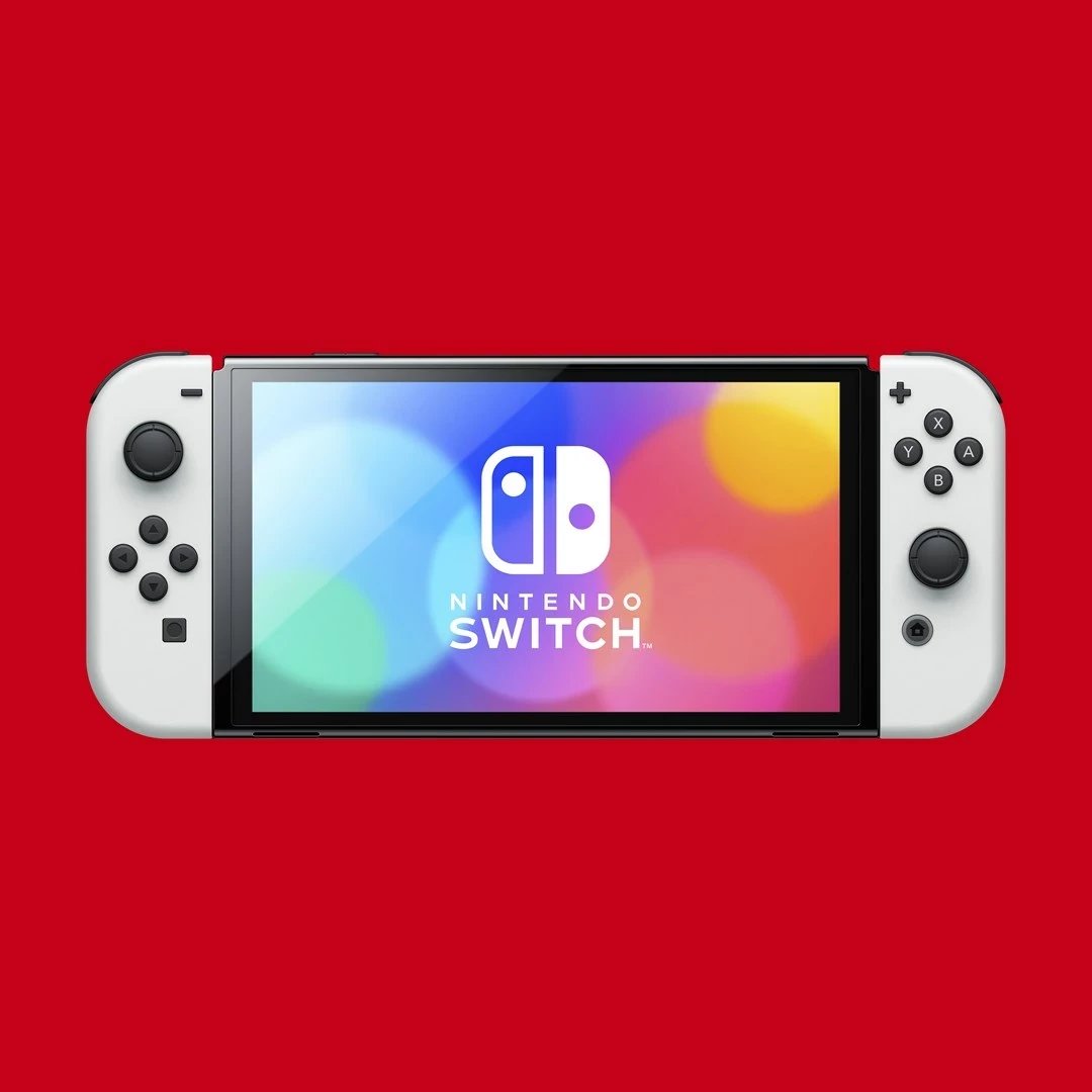 Konzolë portabile Nintendo Switch OLED, 7", 64 GB, Wi-Fi, E bardhë