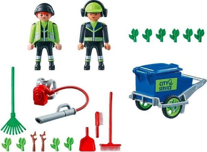 Set lodrash Playmobil City Action 71434 Cleaning Team for the City, 32 pjesë