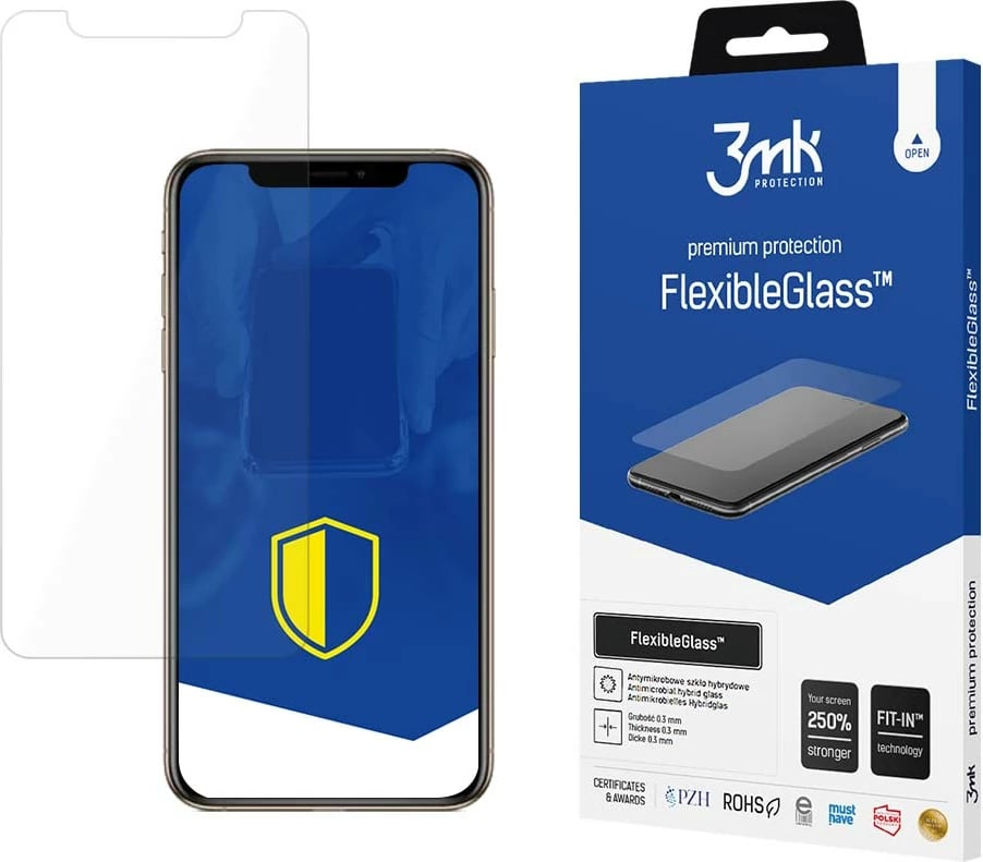 Mbrojtës ekrani FlexibleGlass 3mk Protection për iPhone XS Max, transparent