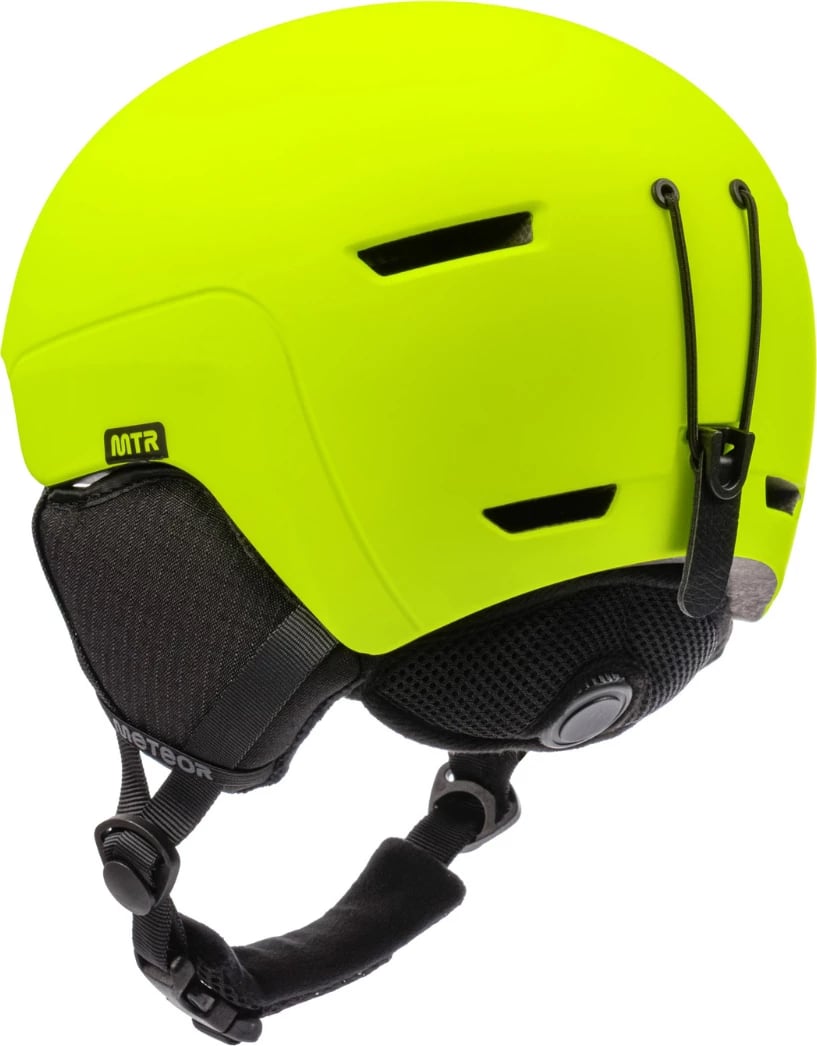 Helmetë skijimi Meteor unisex, neon e verdhë
