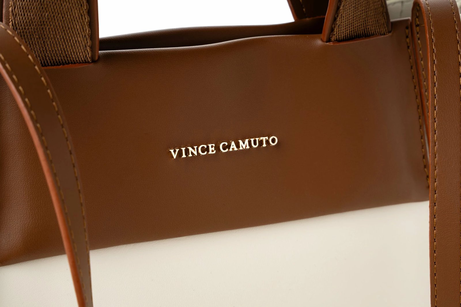 Tote bag Vince Camuto, Umbria, krem dhe kafe e hapur
