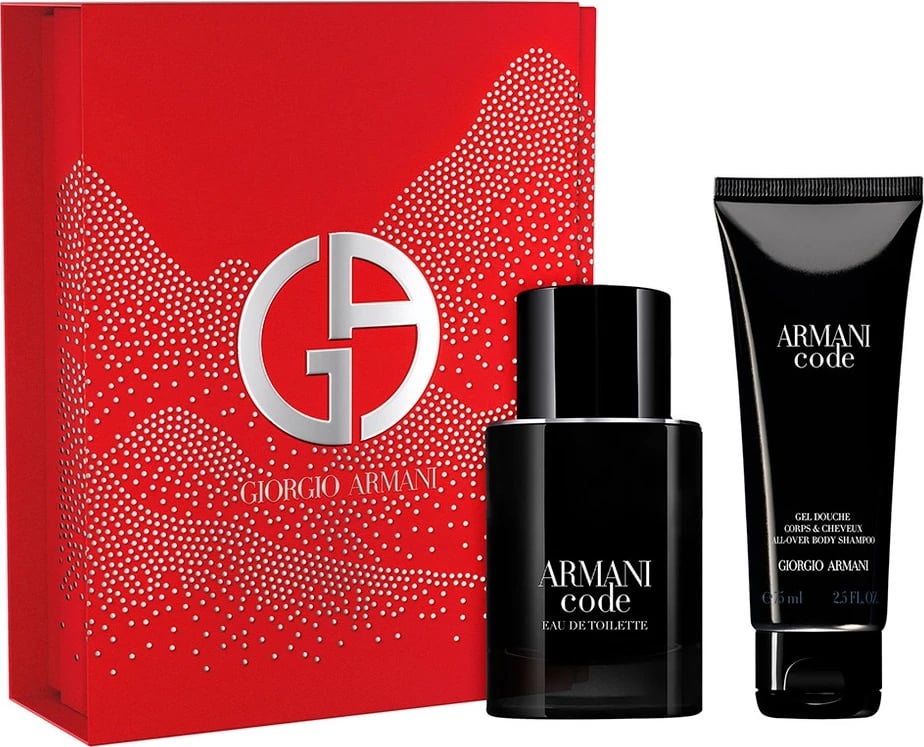 Eau de Toilette set për meshkuj Giorgio Armani Code Pour Homme, 50ml + xhel dushi 75ml