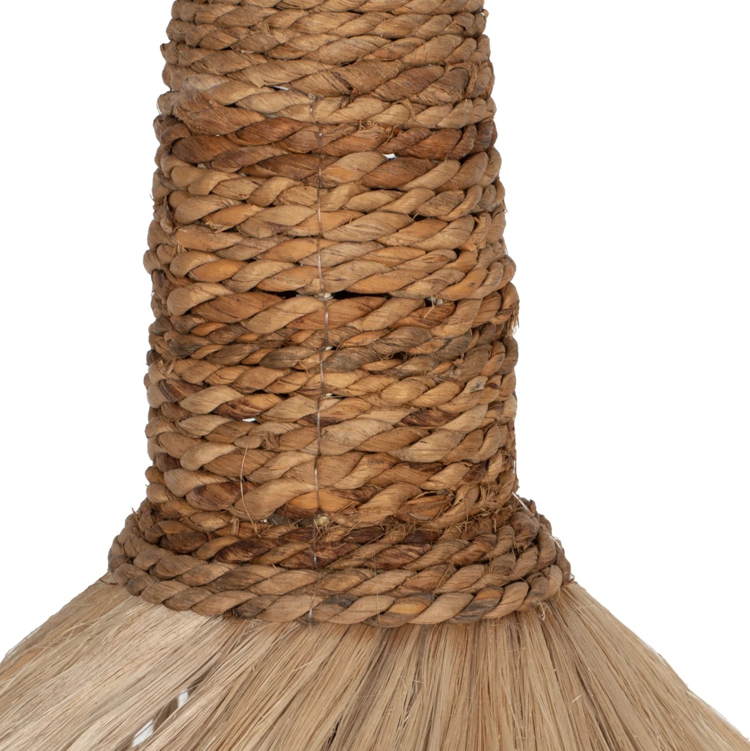 Llambë tavani prej abaka dhe fibrave banane, ngjyrë natyrale, 55x55x75H cm, FH7774 Llambë tavani prej abaka dhe fibrave banane, ngjyrë natyrale, 55x55x75H cm, FH7774