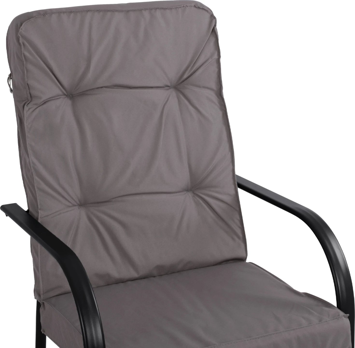 Karrige metalike Endika FH5680.01 ngjyrë gri me jastëk 60x71x105 cm