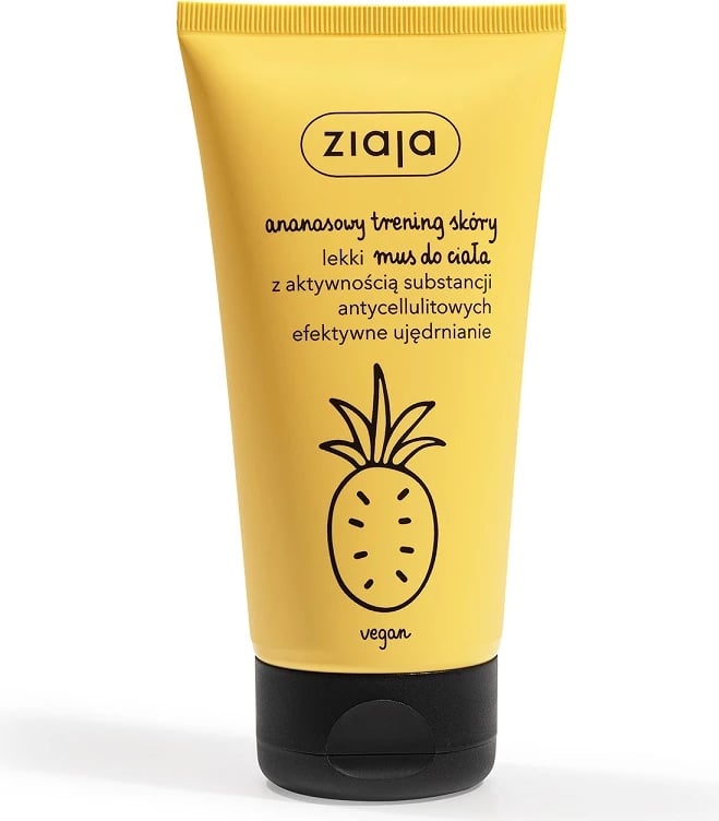 Mousse për trup Ziaja Pineapple Skin Training Light Body Mousse për femra 160ml