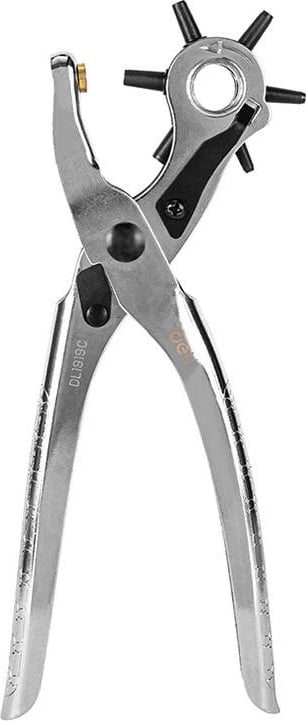 Pinca për shpuarje lëkure Deli Tools EDL1919C, 9", argjendtë
