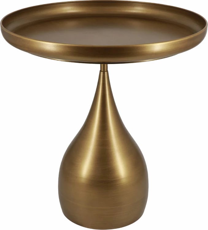 Tavolinë anësore, ngjyrë ari kafe, 51x51x53.5 cm