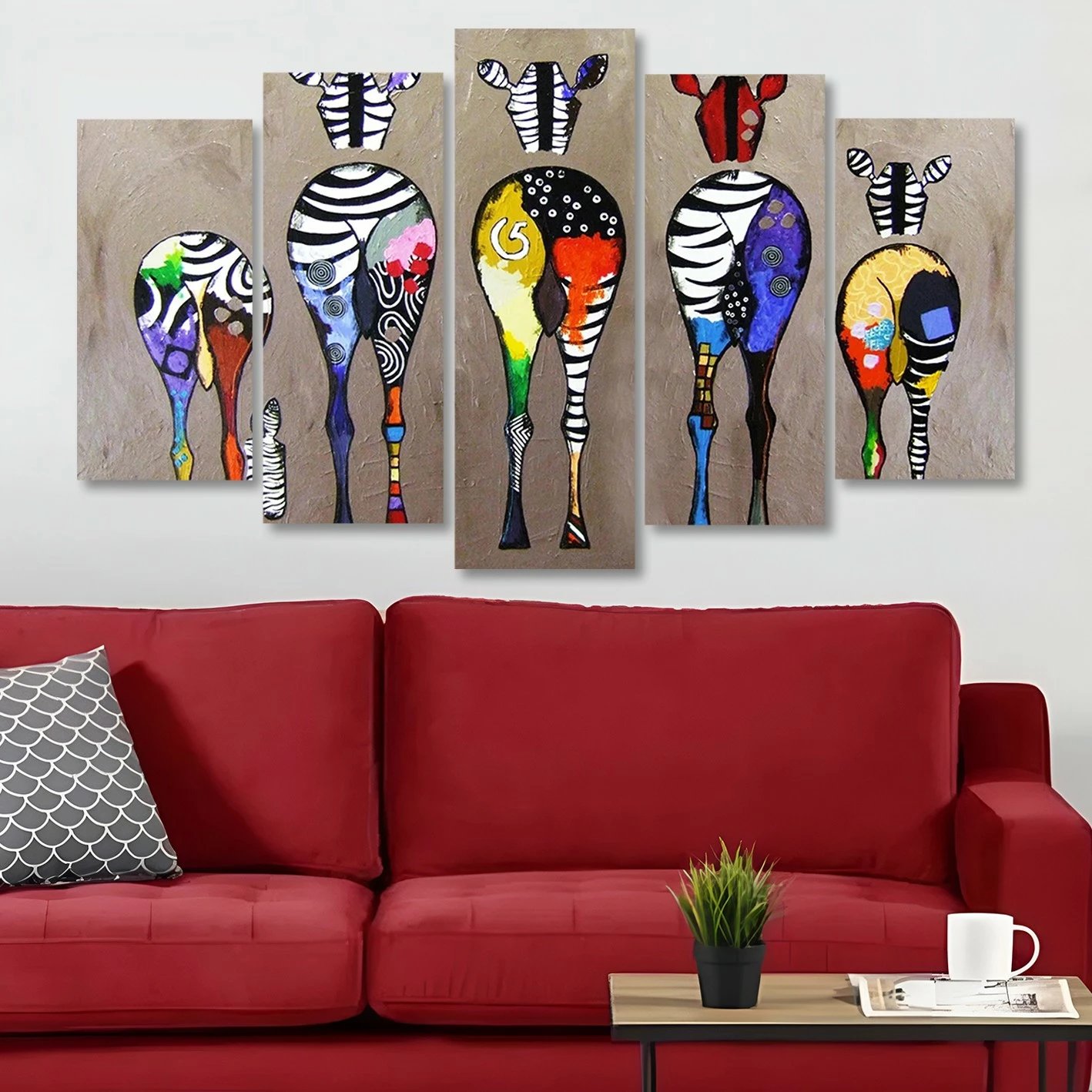 Pikturë dekorative MDF, 5 pjesë, Wallity, 5MDF4524_60100, 100x60cm