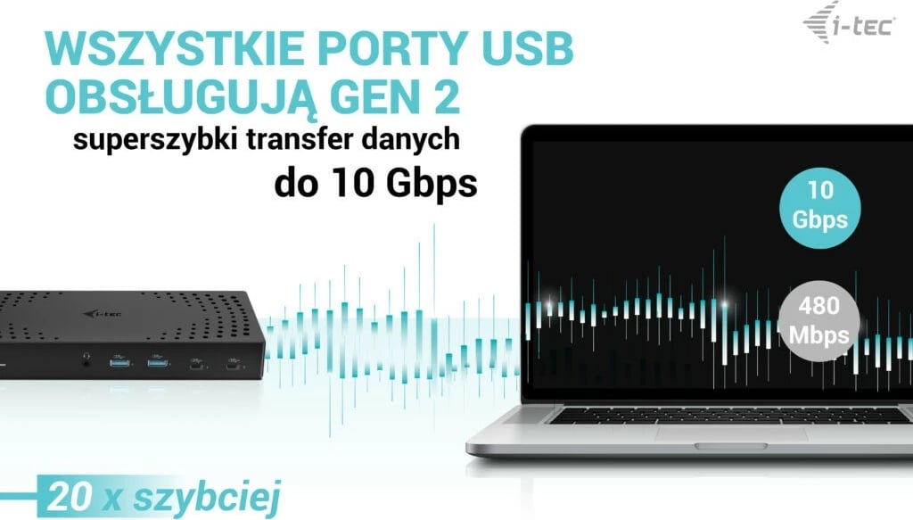 Stacion dokimi i-tec CATRIPLE4KDOCKPD2, 3x 4K, USB 3.0/USB-C/Thunderbolt, 100W, i zi Stacion dokimi i-tec CATRIPLE4KDOCKPD2, 3x 4K, USB 3.0/USB-C/Thunderbolt, 100W, i zi
