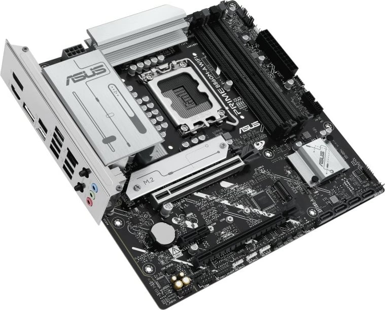 Pllakë amë Asus PRIME B860M-A WIFI, LGA1851, DDR5, mATX, e zezë
