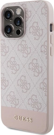 Mbështjellës Guess 4G Stripe për iPhone 14 Pro, Rozë Mbështjellës Guess 4G Stripe për iPhone 14 Pro, Rozë