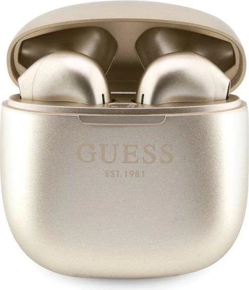 Kufje TWS Guess GUTWST26PSD me Bluetooth 5.3, stacion dokimi/power bank, ari