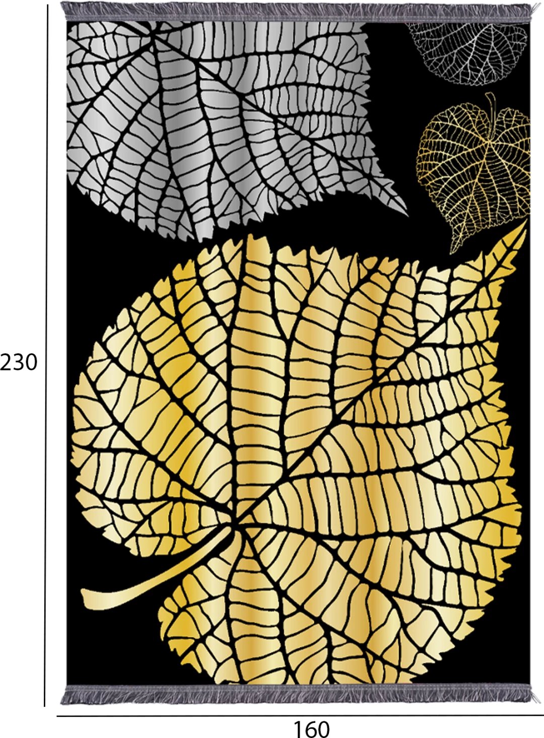 Tepih për dhomë ndeje me fransha, JOSIANE, FH7675.39, 160x230