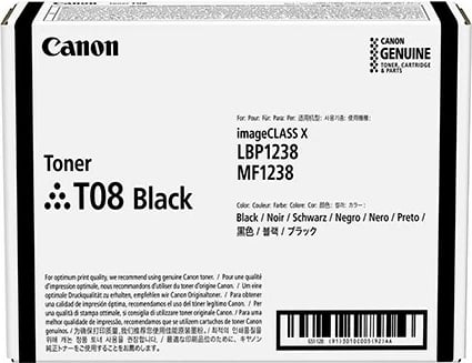 Toner Canon T08 Black, origjinal, 11000 faqe, i zi