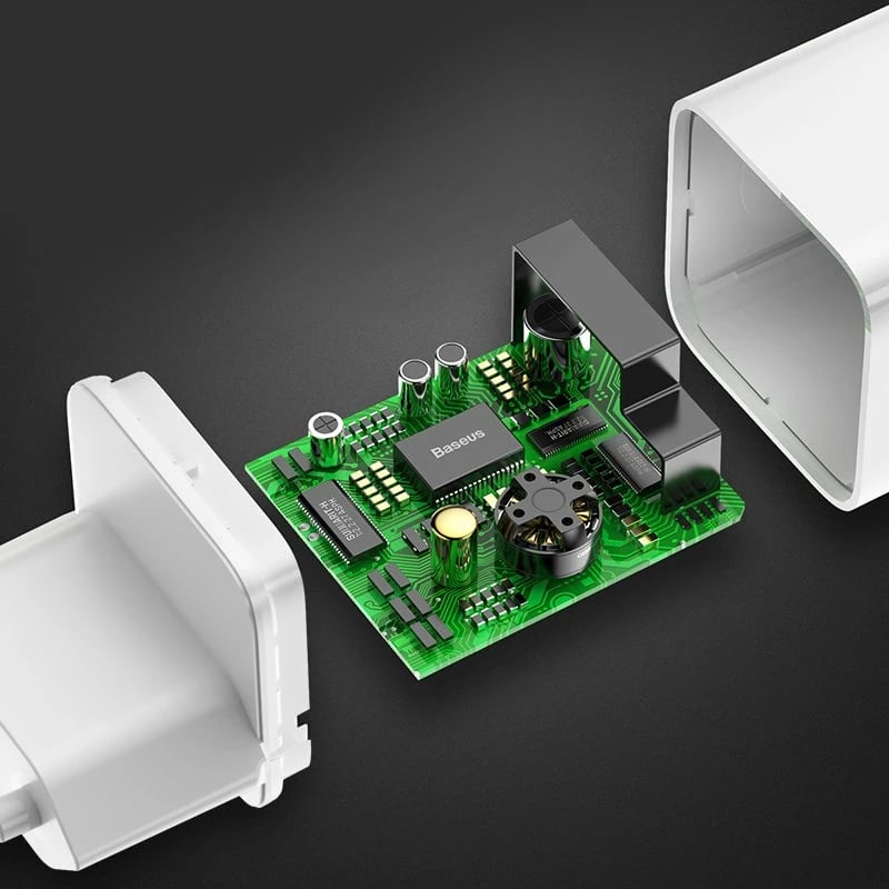 Karikues rrjeti Baseus CCALL-BX02, USB-A, 24W, QC 3.0, Bardhë