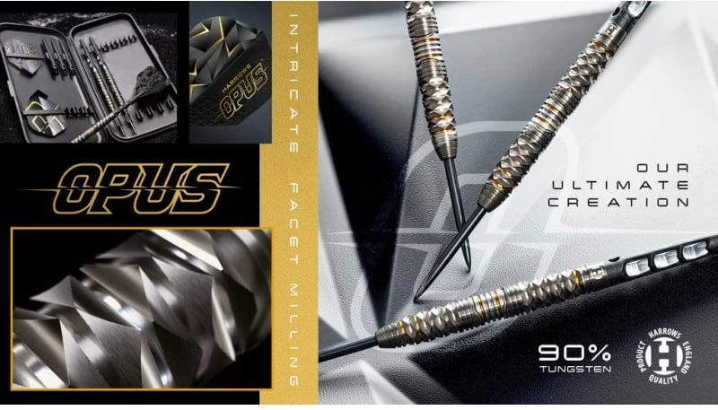 Shigjeta dart Harrows për meshkuj/femra, të zeza