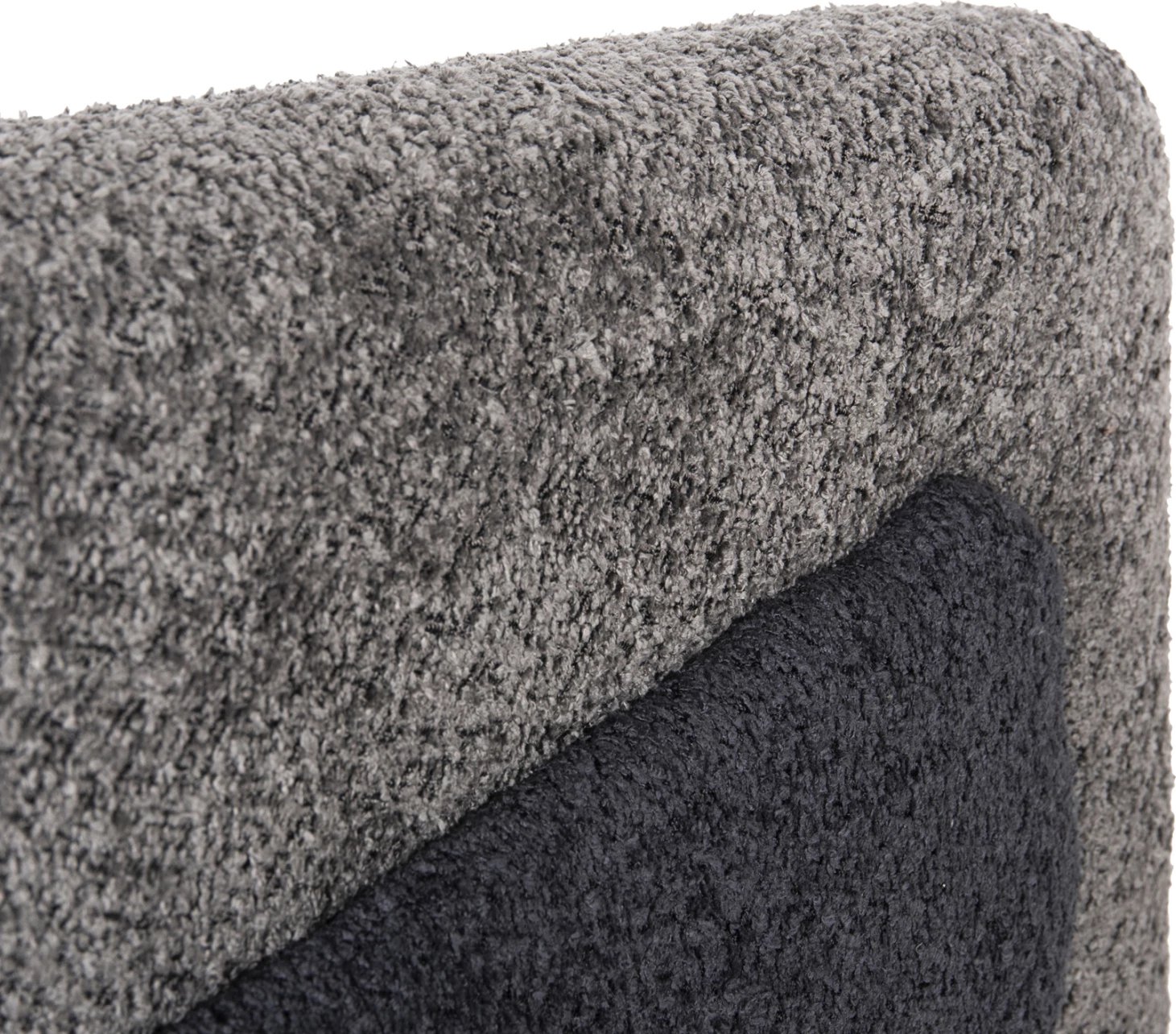 Karrige DOPER FH9590.01, pëlhurë boucle, gri-antracit blu, 68x72x76H cm