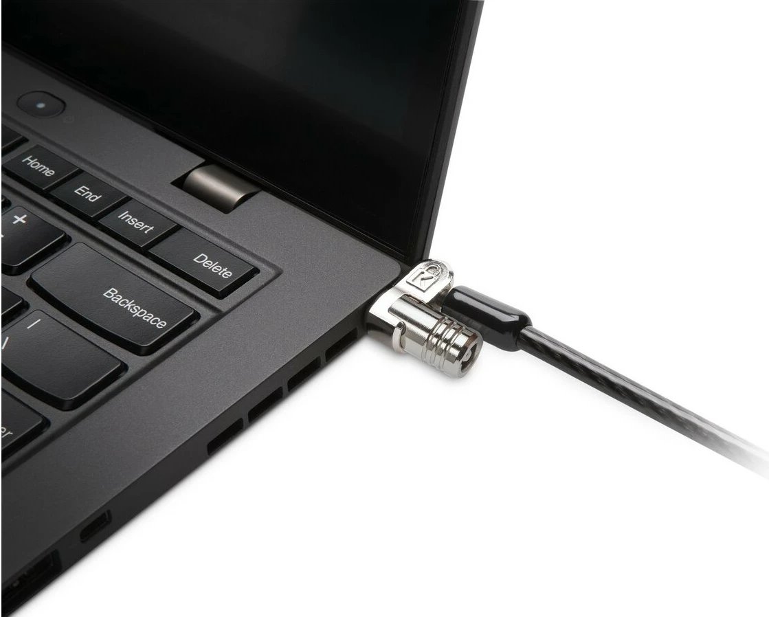 Kensington MicroSaver 2.0, Çelës, Çelik karboni, Zi, Argjendtë