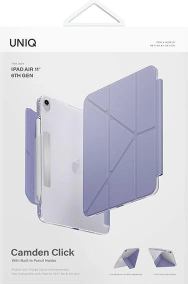 Mbështjellës UNIQ Camden Click për iPad Air 11" (2024), vjollcë