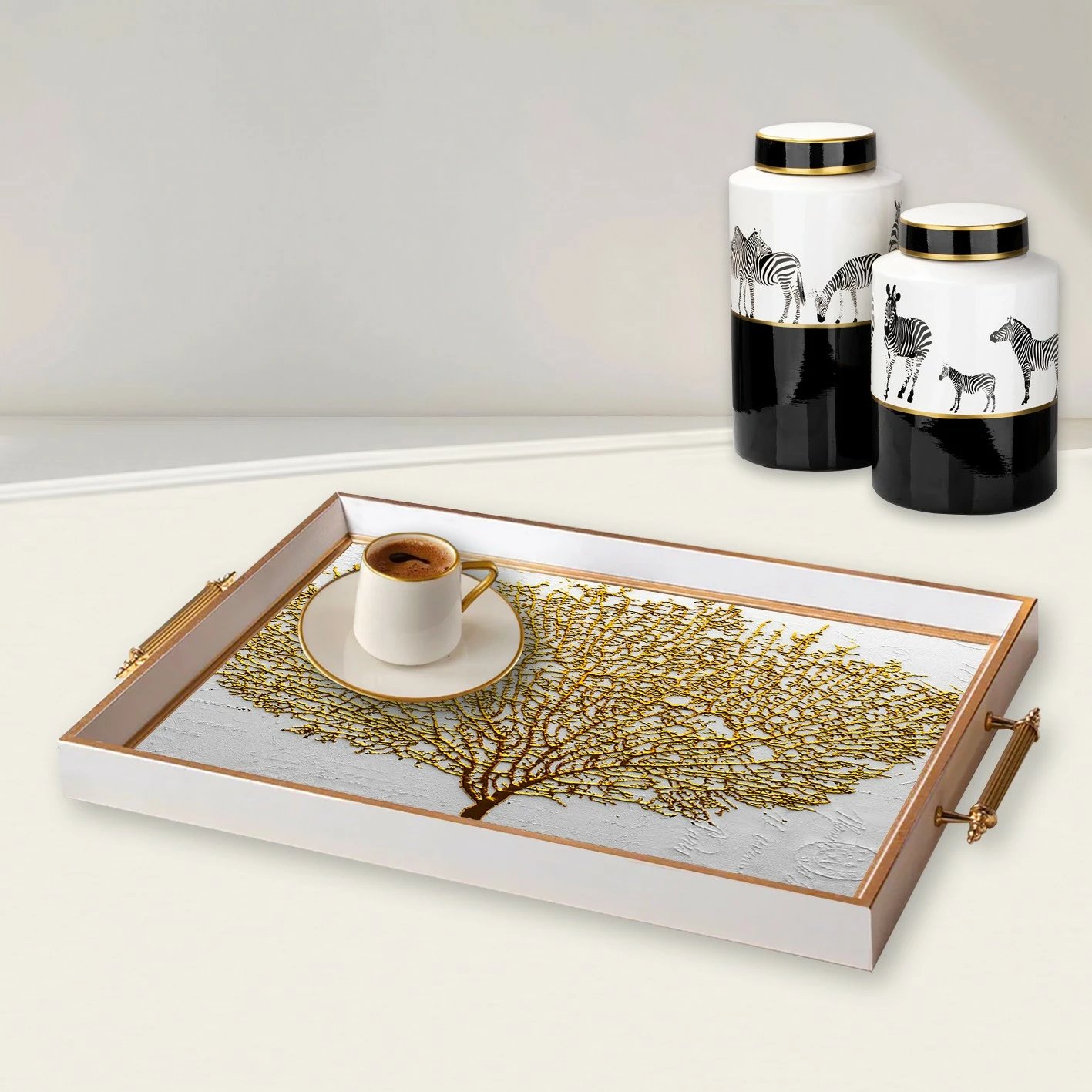 Tabaka xhami Aberto Design, shumëngjyrëshe, TPB9943, 50x29x3.5cm
