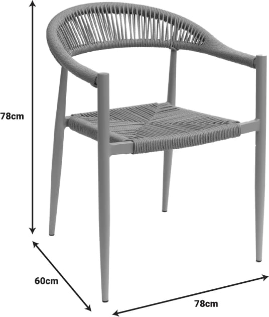Karrige Fagen e grumbullueshme, alumin e bardhë-tekstilen natyral, 56x60x78cm