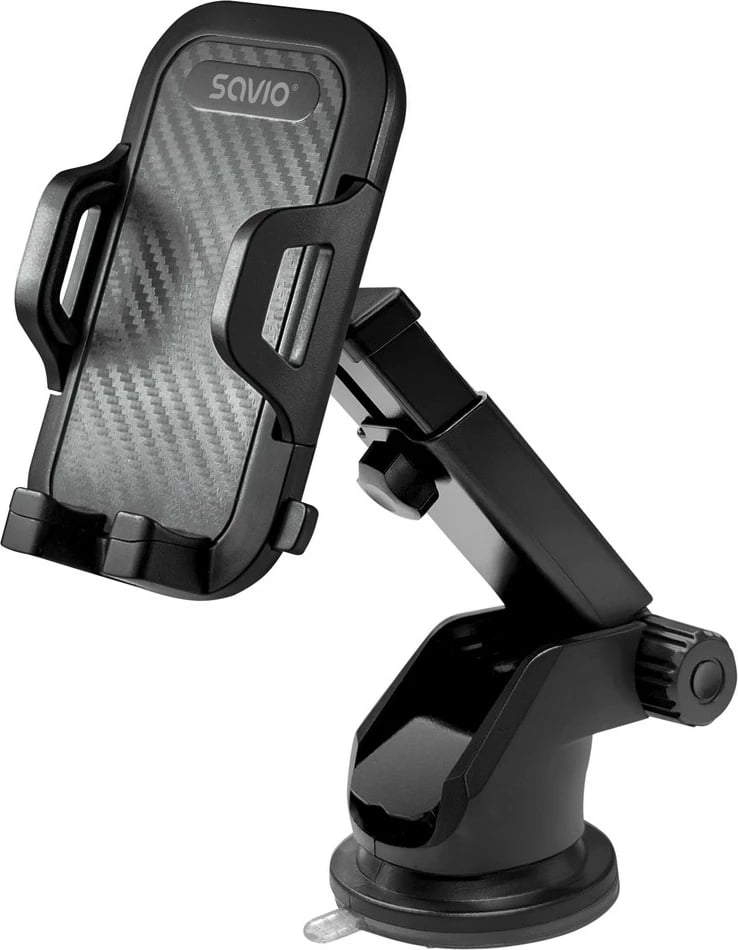 Mbajtës telefoni për veturë Savio CH-04, i zi