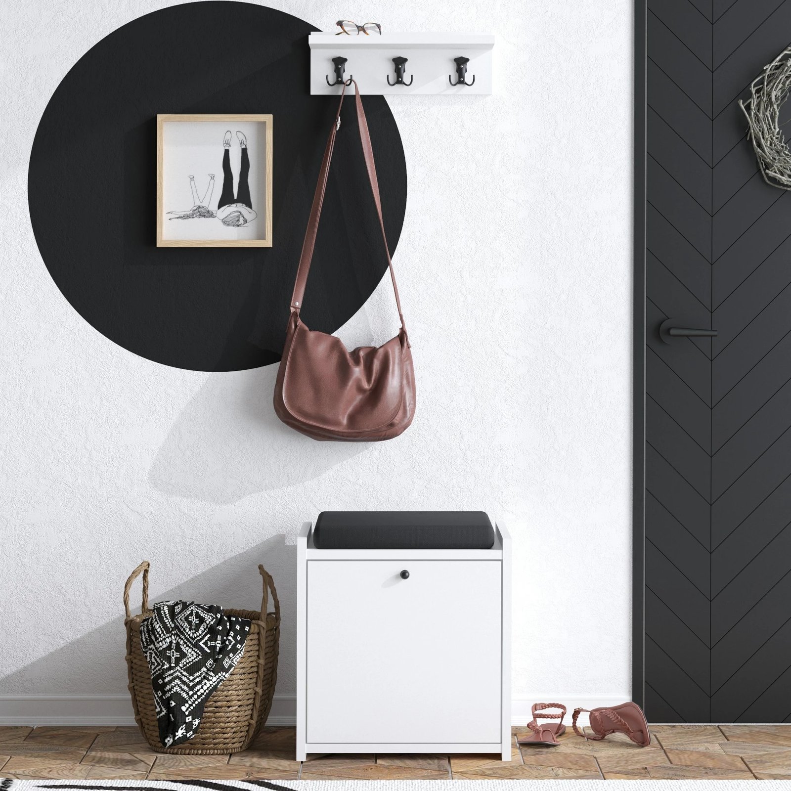 Stendë korridori Hanah Home, Tinky, e bardhë