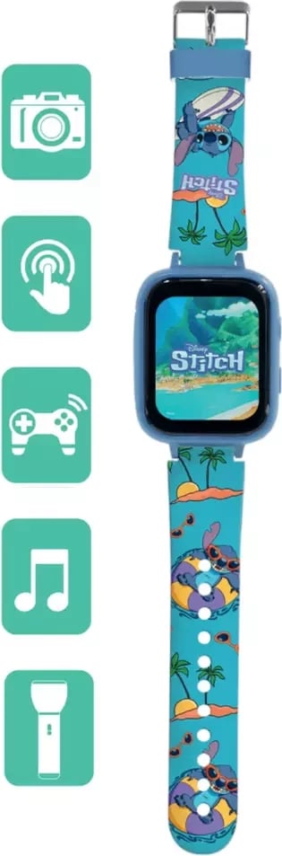 Orë Smart Për Fëmijë Me Kamerë - Disney Stitch