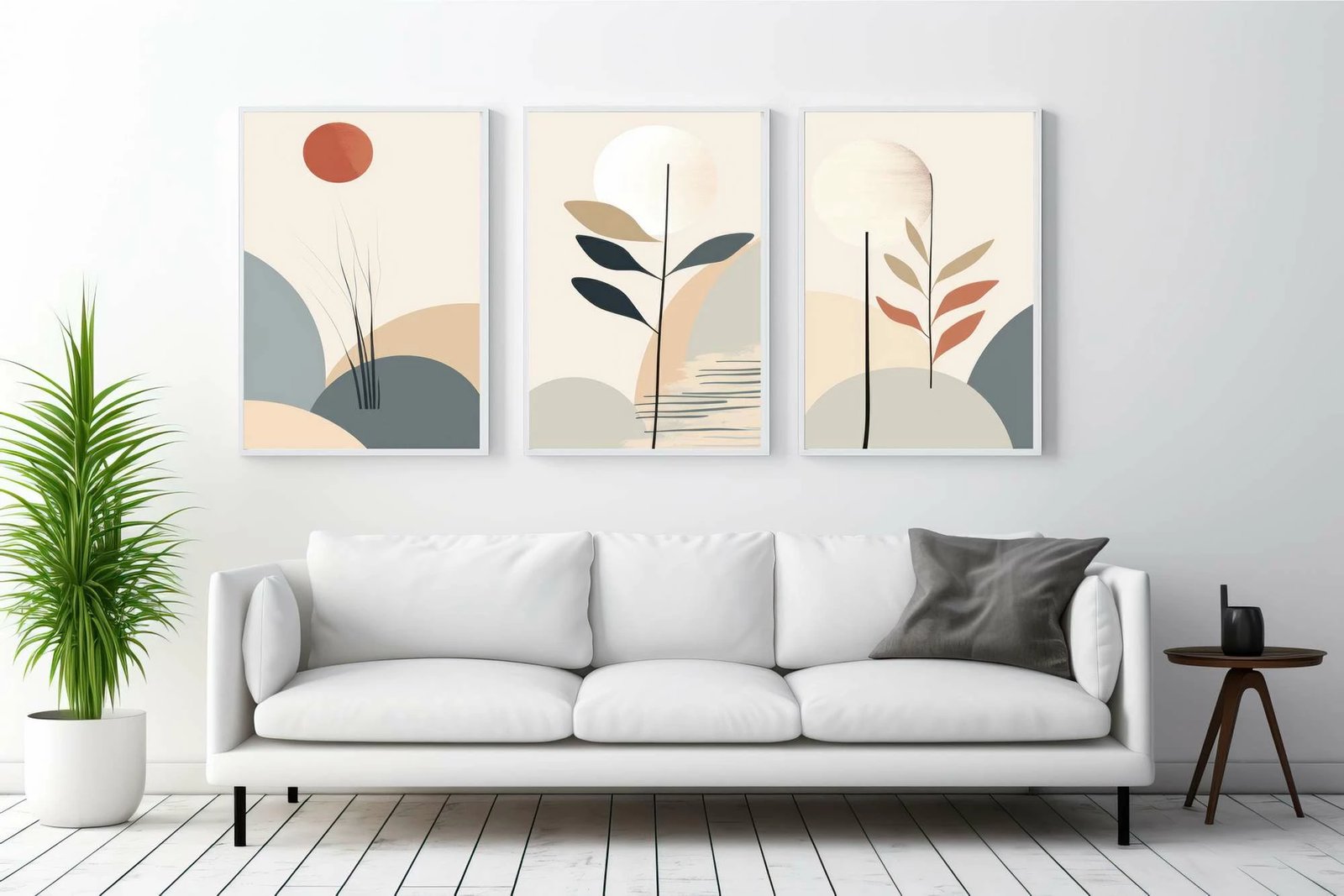 Pikturë dekorative me kornizë MDF (3 copë), Wallity, Mp3-00110, 21x30