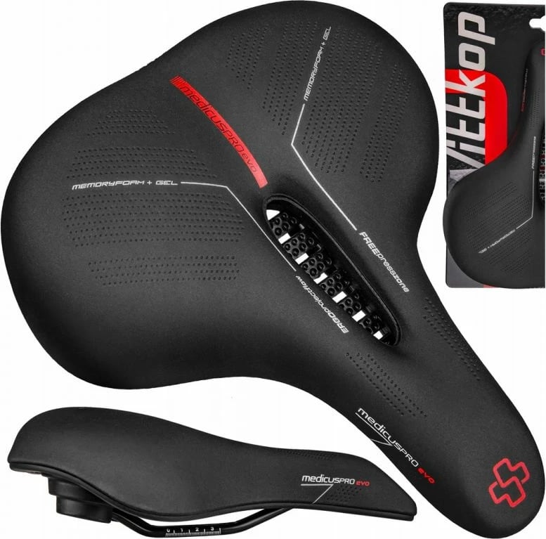 Sedilje biçiklete Yakimasport Wittkop Medicus PROevo 3.0, e zezë