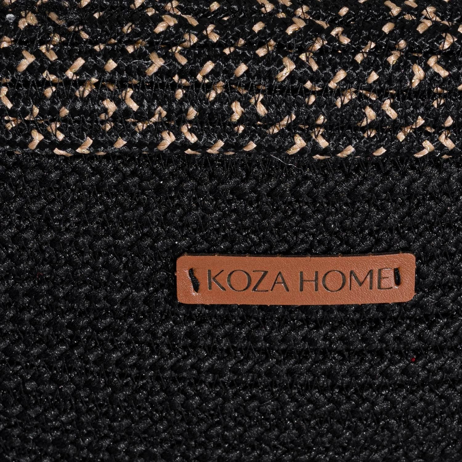 Kuti dekorative Aberto Design, e zezë, 25x15x34cm