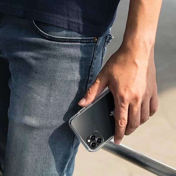 Mbështjellës UNIQ LifePro Tinsel për iPhone 11 Pro Max, i zi me shkëlqim