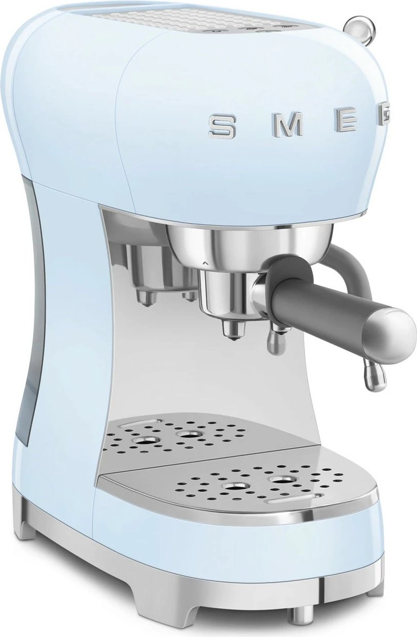 Ekspres SMEG ECF02PBEU, manual, 1.1L, 15 bar, pastell blu