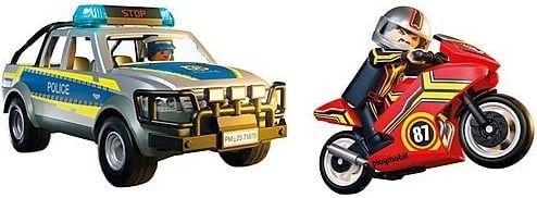 Set lojërash Playmobil 71875 City Action, ndjekje policore me pickup, 39 pjesë Set lojërash Playmobil 71875 City Action, ndjekje policore me pickup, 39 pjesë