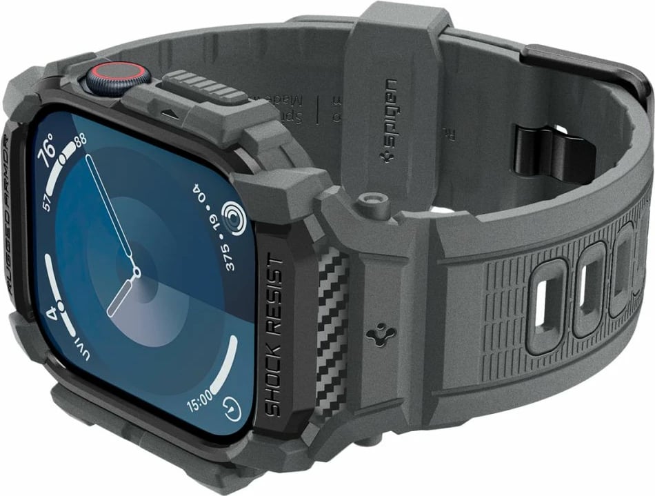 Mbështjellës Spigen Rugged Armor Pro për Apple Watch 10, 46mm, Gri