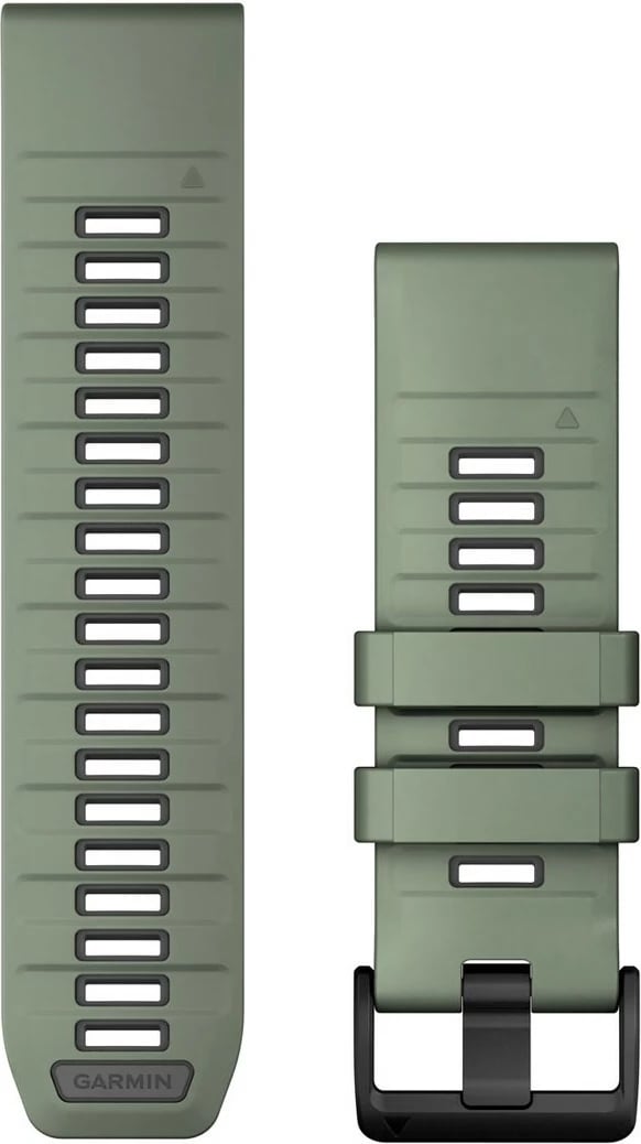 Rrip silikoni Garmin QuickFit për Smartwatch, 26mm, grafit, i gjelbër