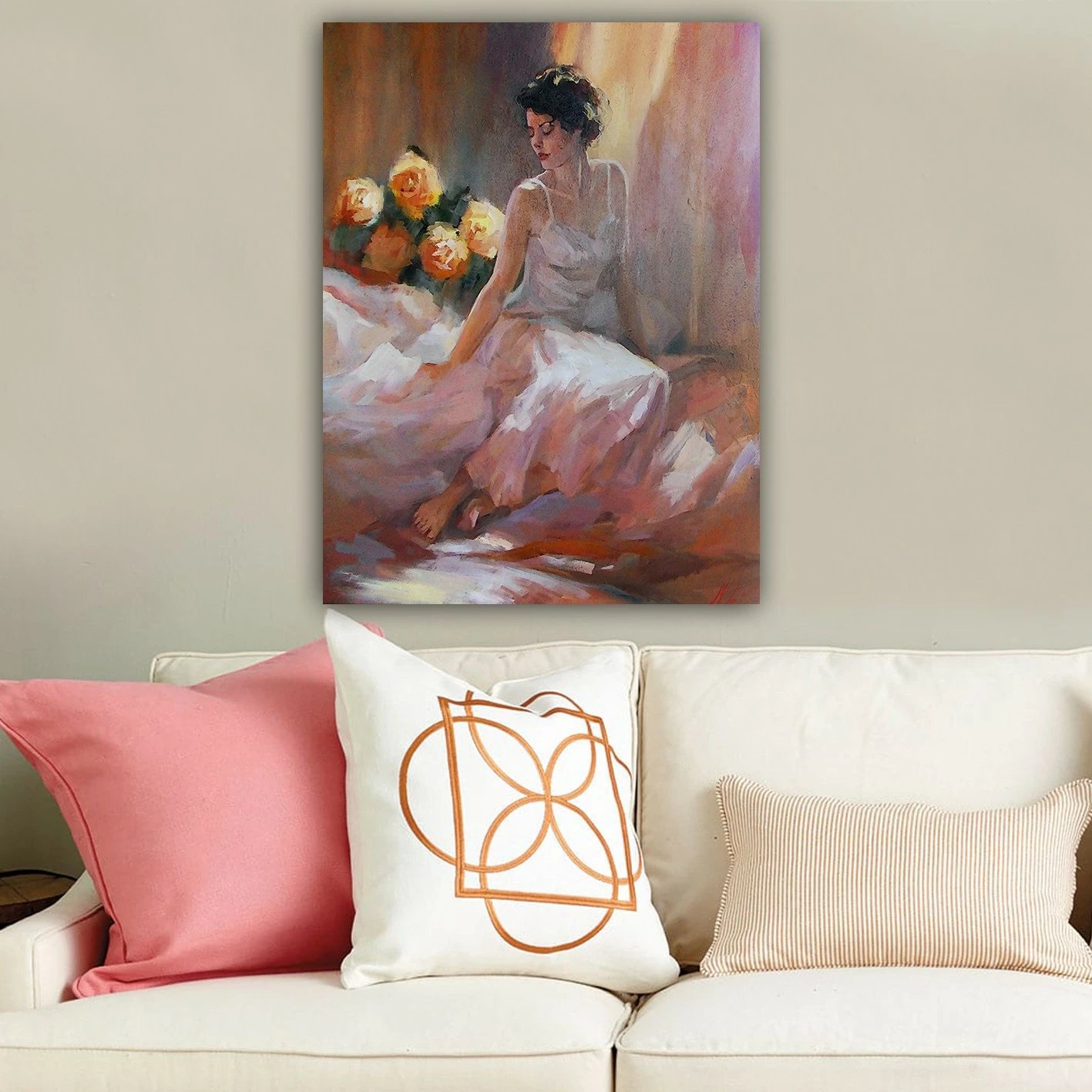 Pikturë dekorative në kanavacë, shumëngjyrëshe, 70x100cm, 234241528_70100