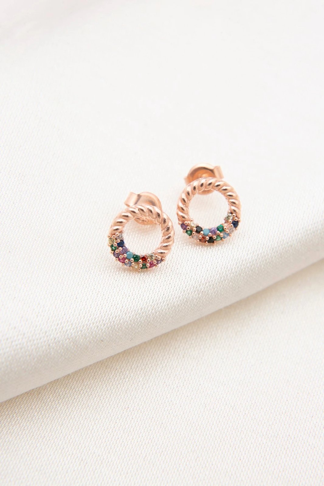 Vathë argjendi Elika, ngjyrë rozë ari, FA182922R