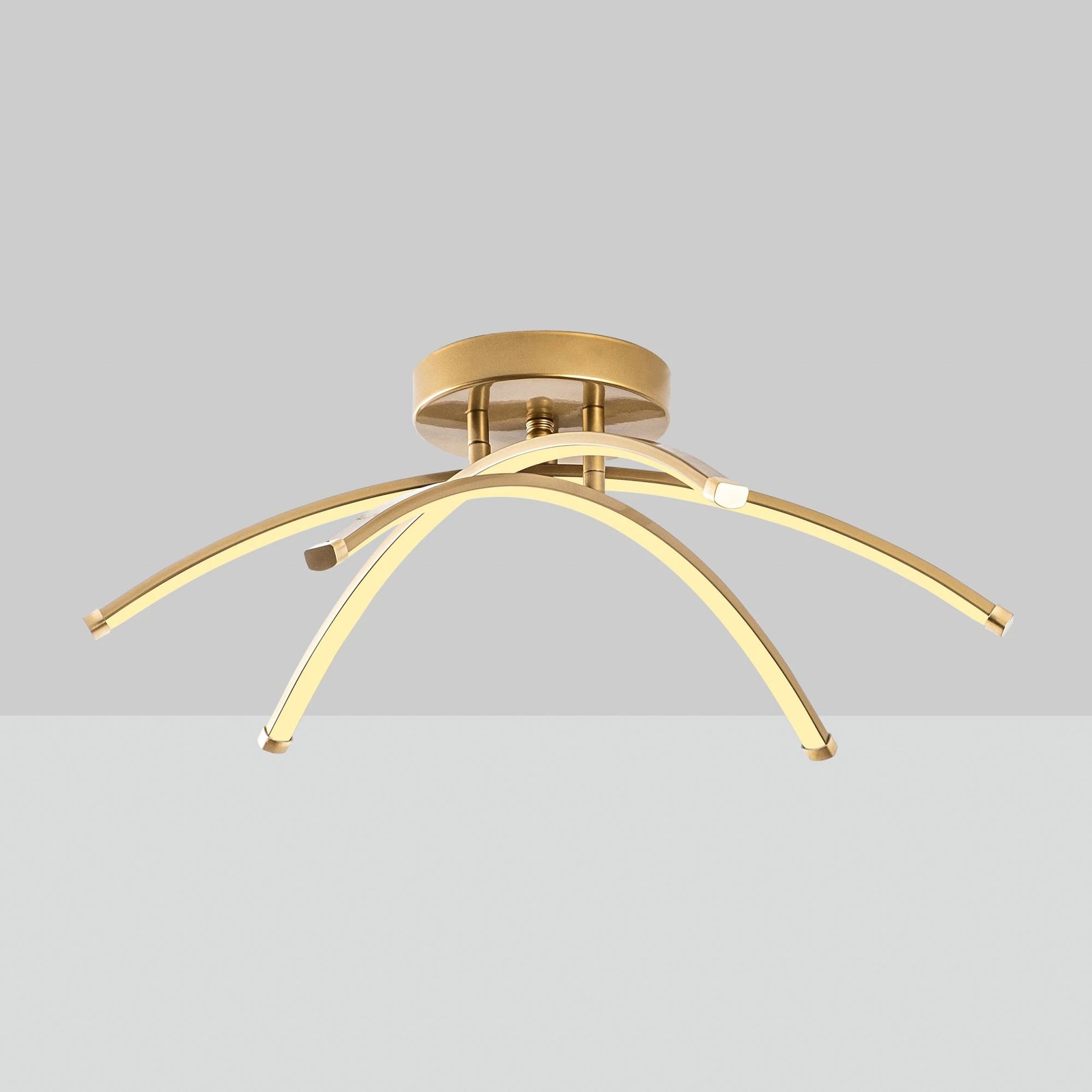 Llambë tavani Opviq, Ledbanana, ngjyrë ari, 57x20x57cm