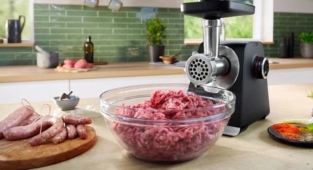 Mulli elektrik për mish Bosch MFWS660B, 500 W, i zi/argjend