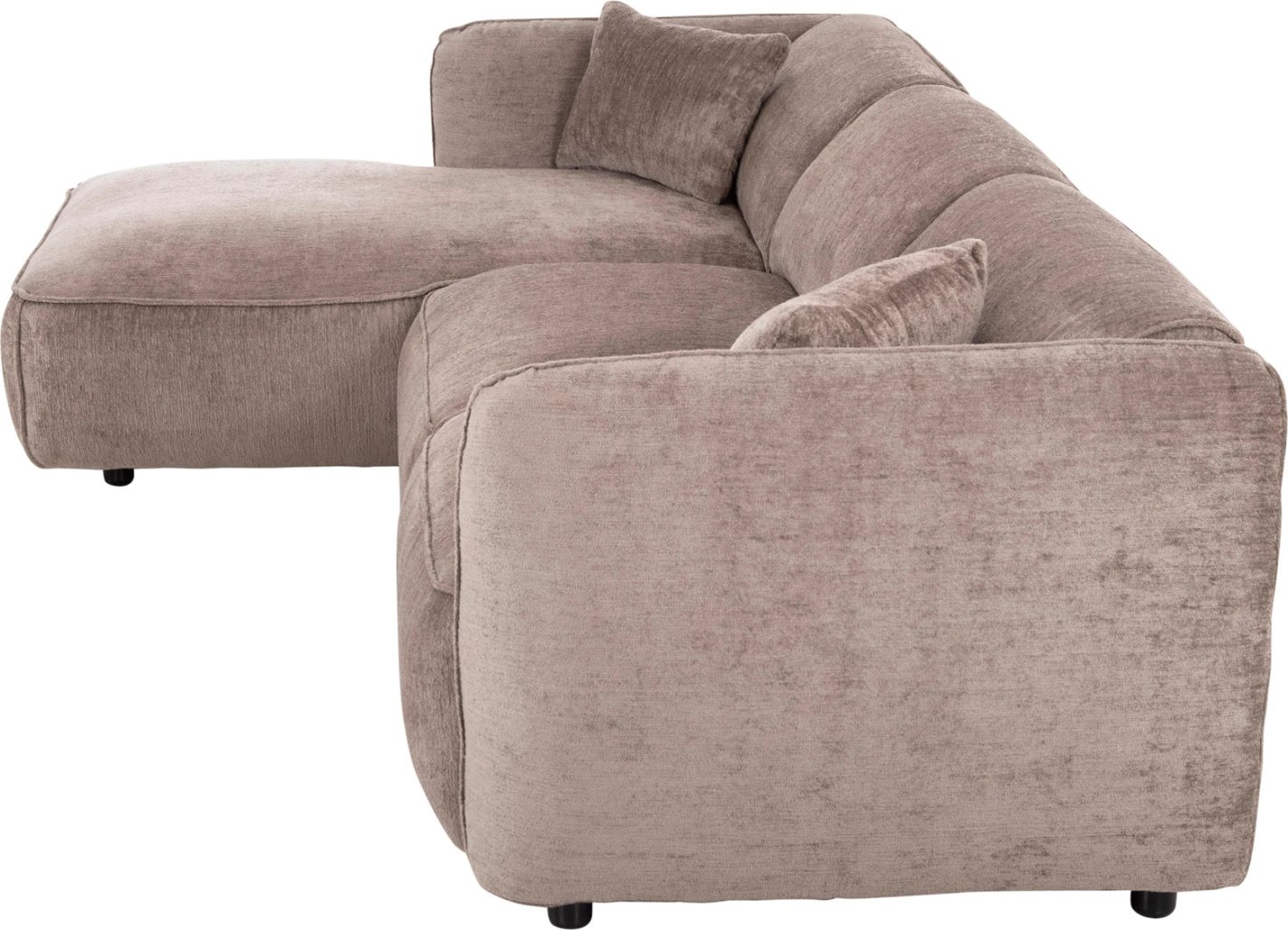 Divan qoshe majtas TREAT FH3277.02L ngjyrë bezhë e errët 270x163x74 cm