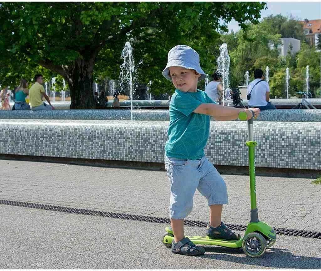 Trotinet fëmijësh, Milly Mally Boogie, 3 rrota me drita, timon me 3 nivele, deri 50 kg, moshat 3+, e kuqe