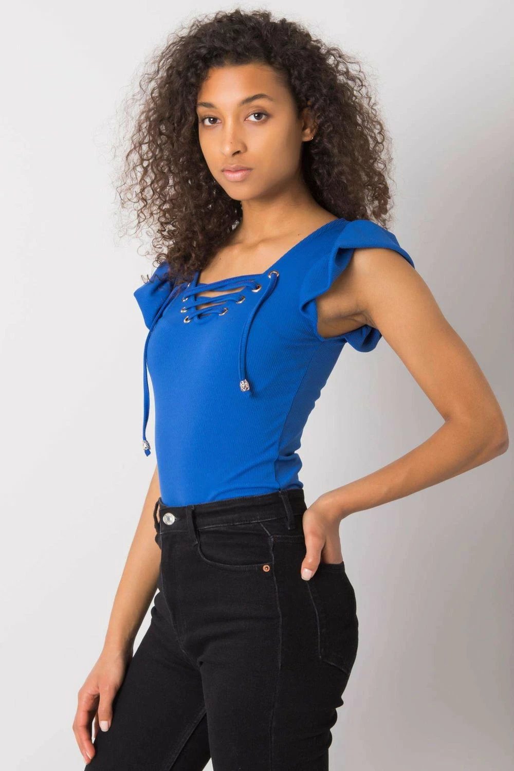 Bluzë Italy Moda model 167398, e kaltër