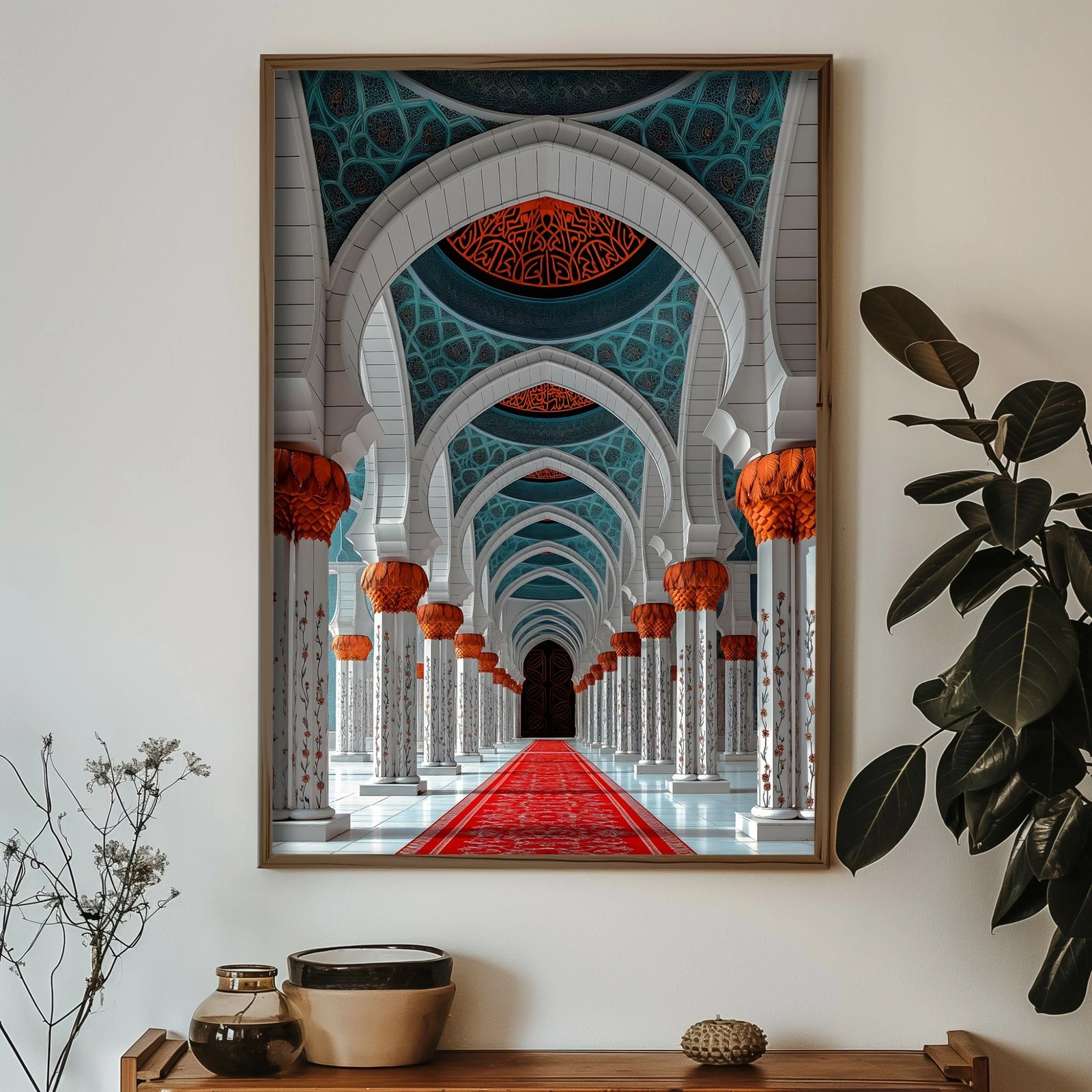 Pikturë dekorative me kornizë MDF, shumëngjyrëshe, Wallity, GE126-L