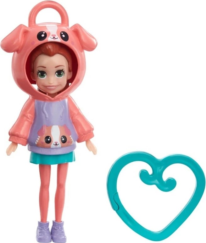 Figurinë Polly Pocket Piglet, Mattel, HKV98/HKW01, plastikë, rozë
