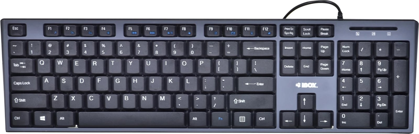Tastierë dhe maus IBOX IKMS606, USB, QWERTY, Anglisht, E zezë Tastierë dhe maus IBOX IKMS606, USB, QWERTY, Anglisht, E zezë