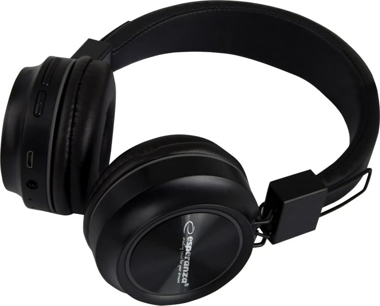 Kufje me bluetooth Esperanza EH219, e zezë